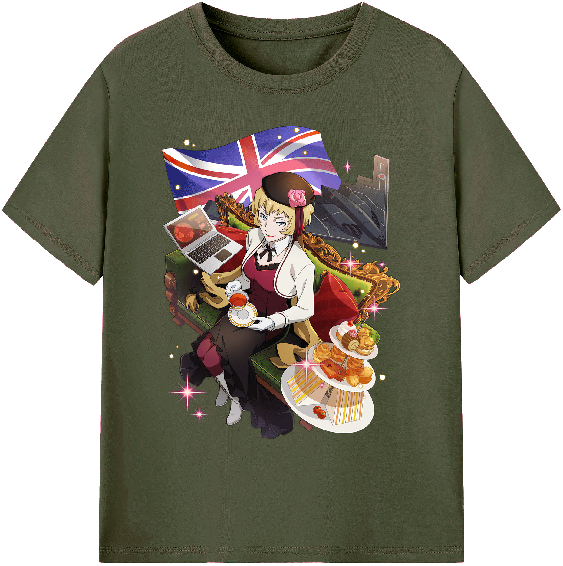 （画像用） 文豪ストレイドッグス Bungo Stray Dogs 綿100％ メンズ半袖Tシャツ｜肌触りやわらか＆通気性